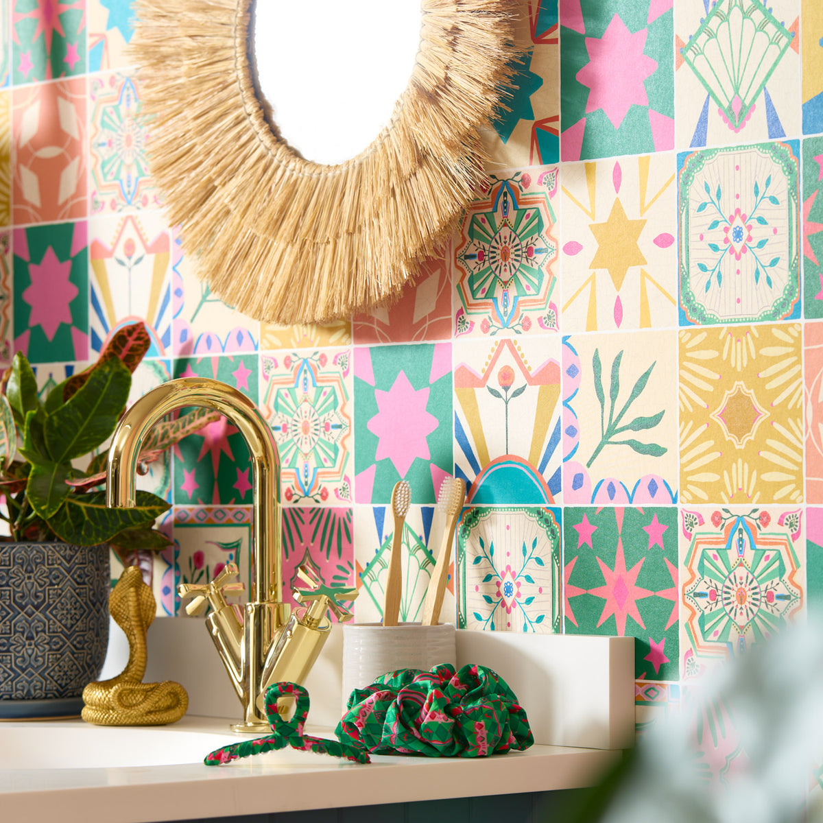 Wild Thing Wallpaper in Brights