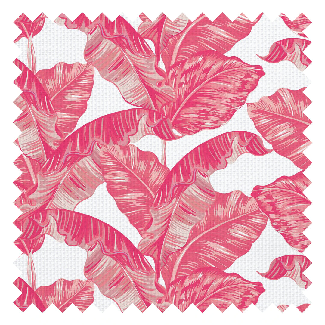 Under The Banana Tree Fabric in Hot Pink