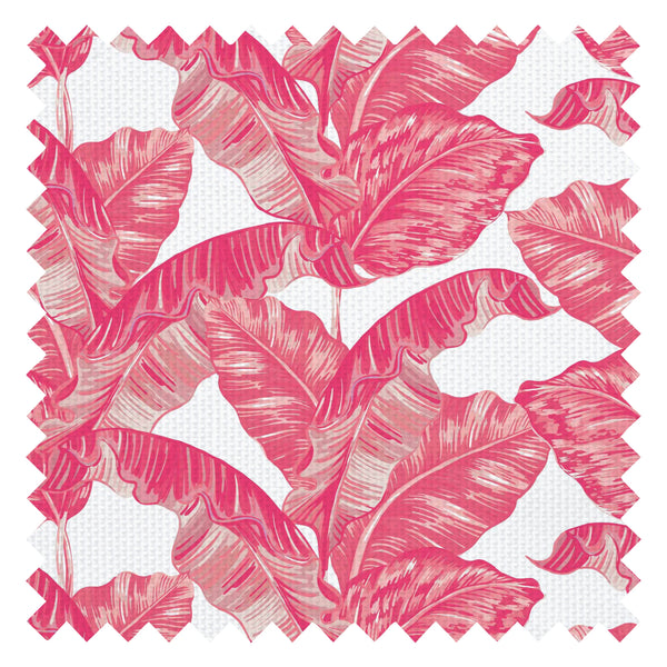 Under The Banana Tree Fabric in Hot Pink