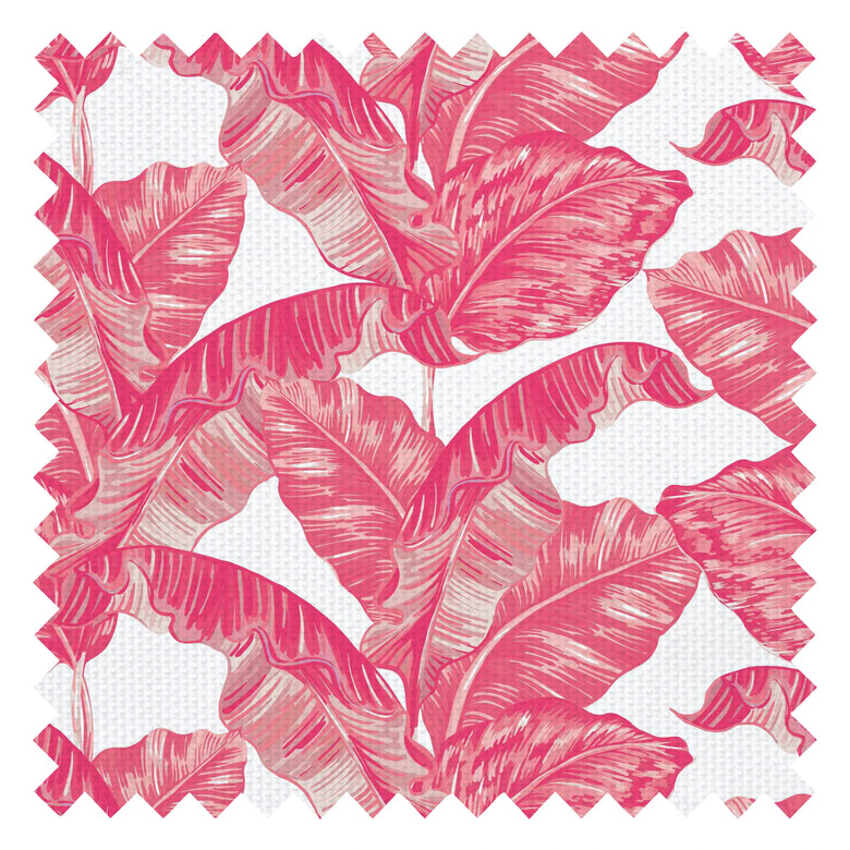Under The Banana Tree Fabric in Hot Pink