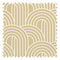 Wave After Wave Fabric in Custard