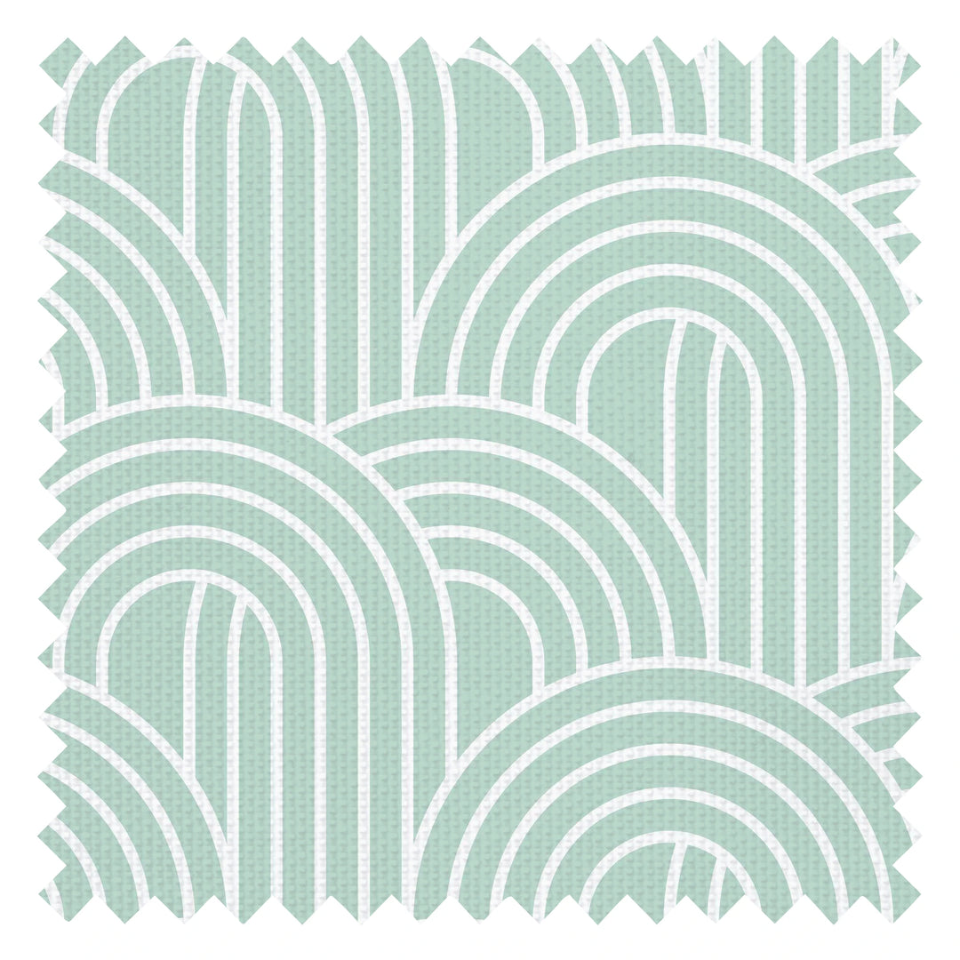 Wave After Wave Fabric in Mint