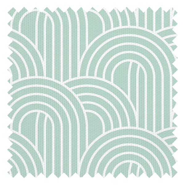 Wave After Wave Fabric in Mint