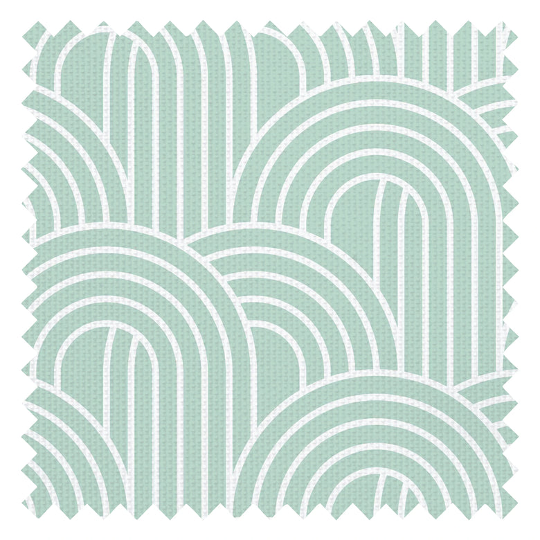 Wave After Wave Fabric in Mint