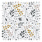 Cornucopia Fabric in Blush, Charcoal and Mustard