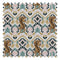 Clawdia Fabric in Blush, Mustard and Pine Green