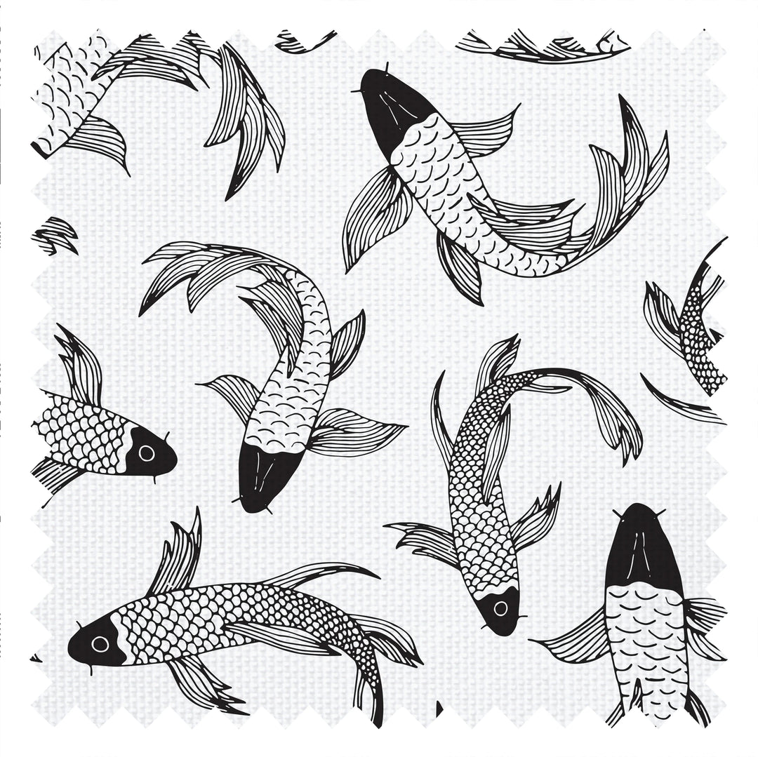 Carpe Diem Fabric in Monochrome