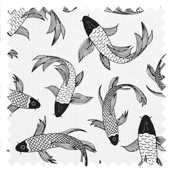 Carpe Diem Fabric in Monochrome