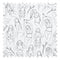 My Body Fabric in Monochrome