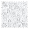 My Body Fabric in Monochrome