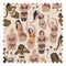My Body Fabric in Neutral Colour Block