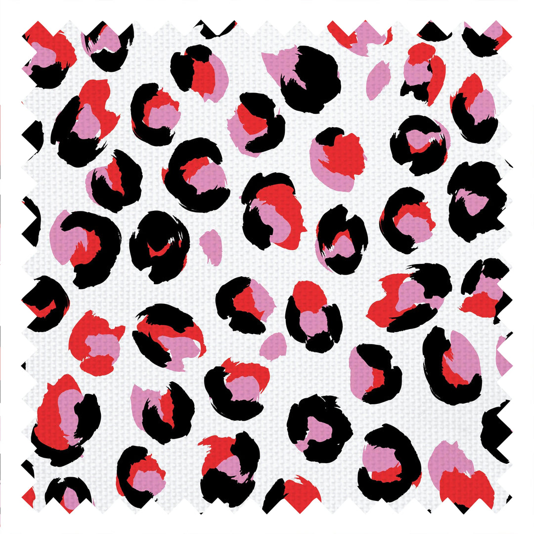 Wild Thing Fabric in Candy Apple and Bubblegum Pink