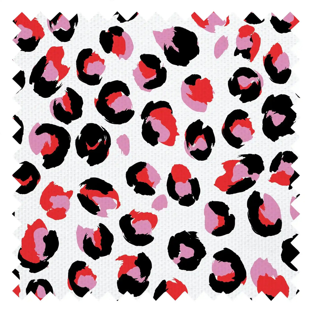Wild Thing Fabric in Candy Apple and Bubblegum Pink