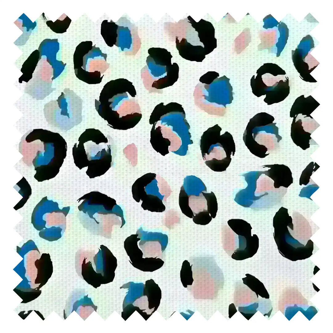 Wild Thing Fabric in Cobalt Blue and Bubblegum Pink