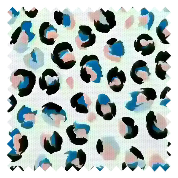 Wild Thing Fabric in Cobalt Blue and Bubblegum Pink
