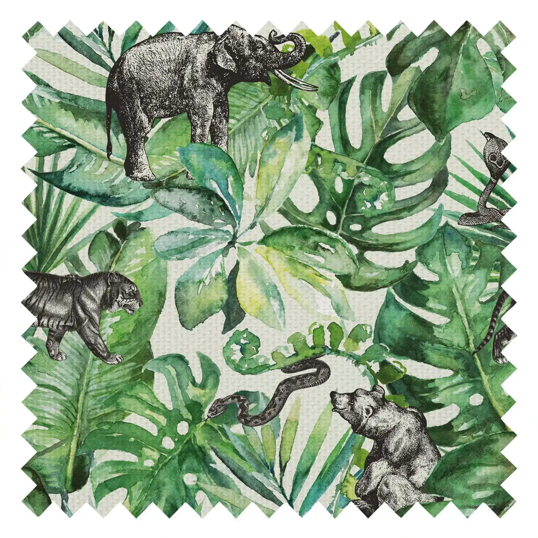 Mowgli Fabric in Shades of Green