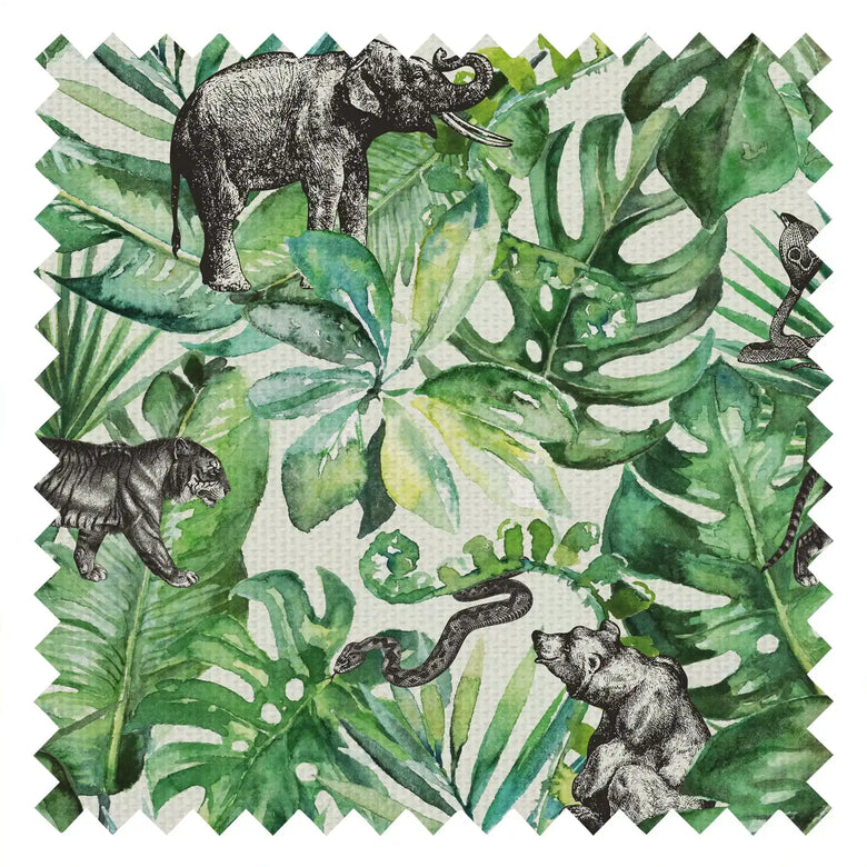 Mowgli Fabric in Shades of Green