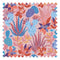 Plantopia Fabric in Powder Pink, Peach and Bright Sky Blue
