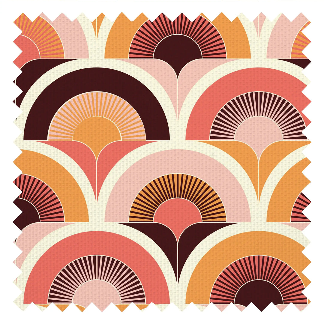 Groovy, Baby Fabric in Sunset Pink and Sunrise Orange