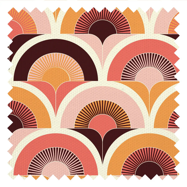 Groovy, Baby Fabric in Sunset Pink and Sunrise Orange