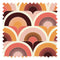 Groovy, Baby Fabric in Sunset Pink and Sunrise Orange