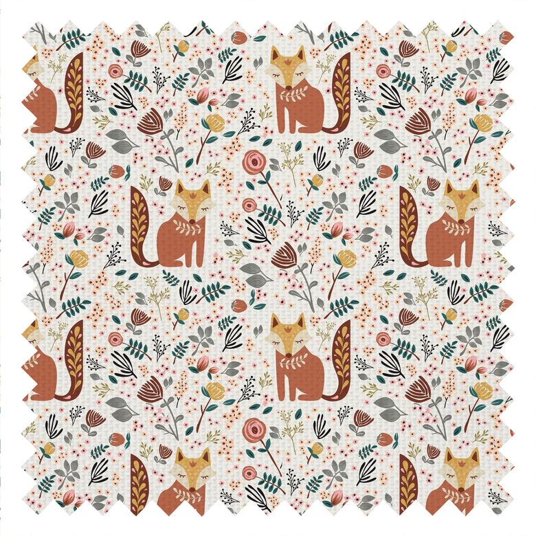 Let's Make A Den Fabric in Rusty Red