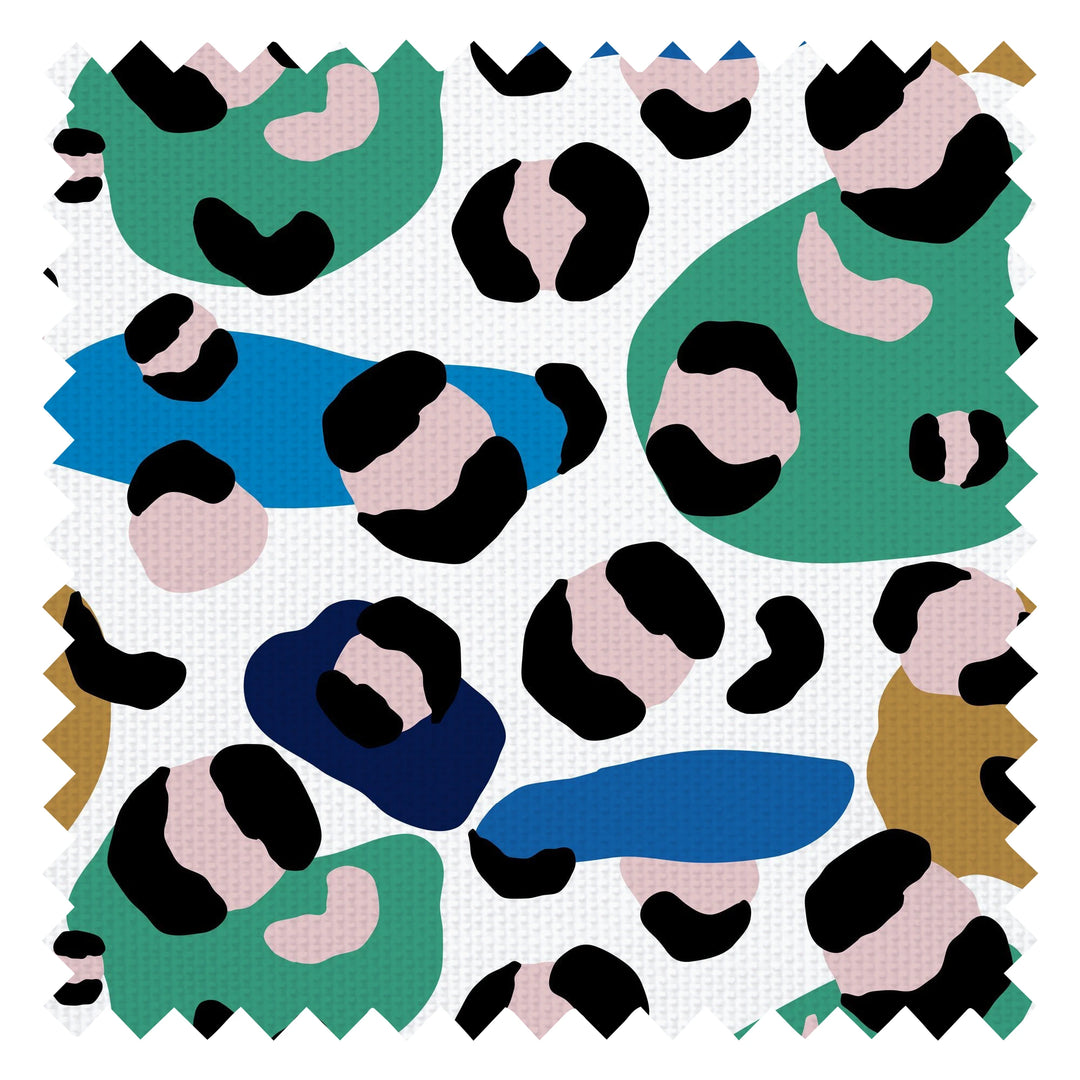 Cool Like You Fabric in Cobalt Blue, Mustard and Jungle Green