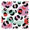 Cool Like You Fabric in Candy Pink, Postbox Red and Mint