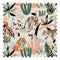 Wild and Free Fabric in Jungle Greens, Terracotta and Sandstone