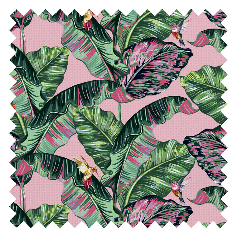 Tropic Like It's Hot Fabric in Bubblegum Pink and Tropical Green