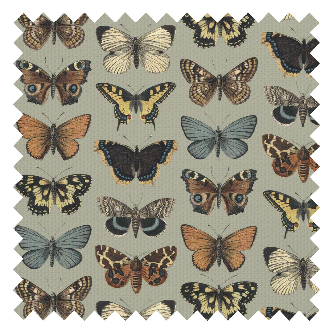 Kaleidoscope Fabric in Sage Green and Warm Vintage Browns