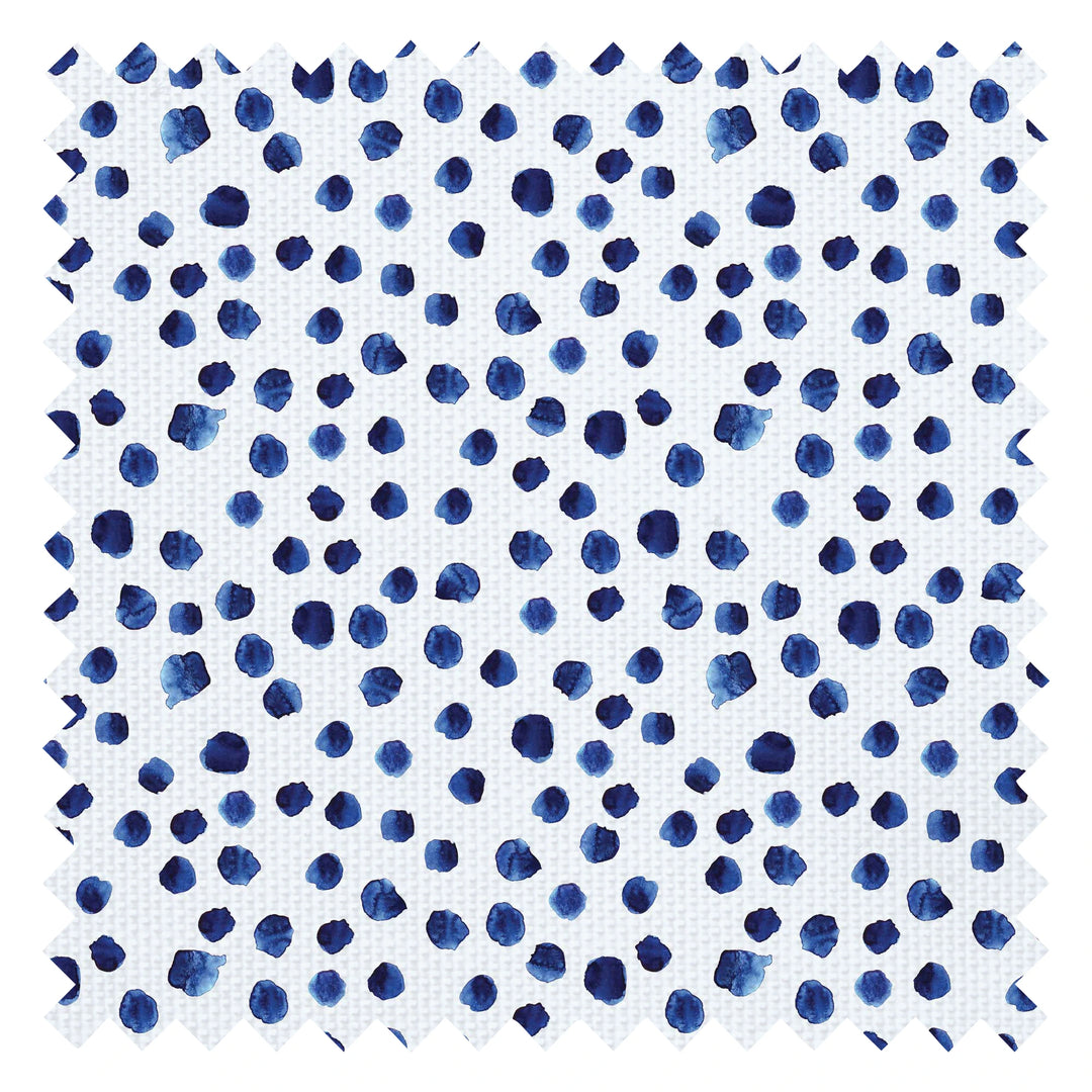 Spot The Difference Fabric in Ink Blue
