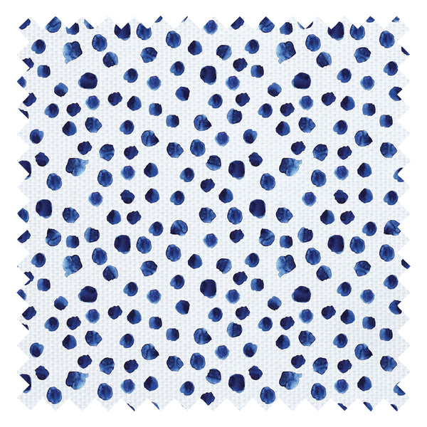 Spot The Difference Fabric in Ink Blue