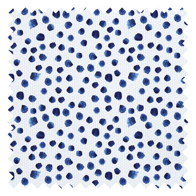 Spot The Difference Fabric in Ink Blue