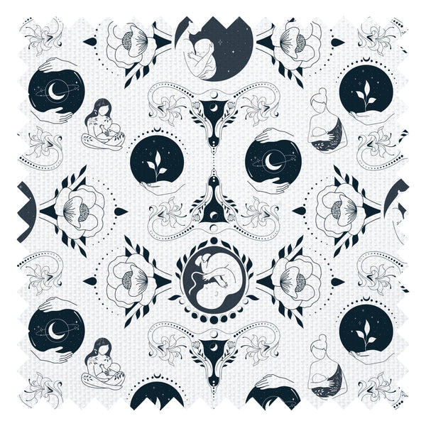 Freyja Fabric in Midnight Navy