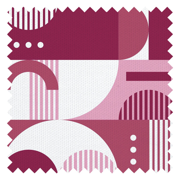 Geobot Fabric in Pink Hue