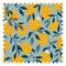 Freshly Squeezed Fabric in Teal and Lemon Yellow