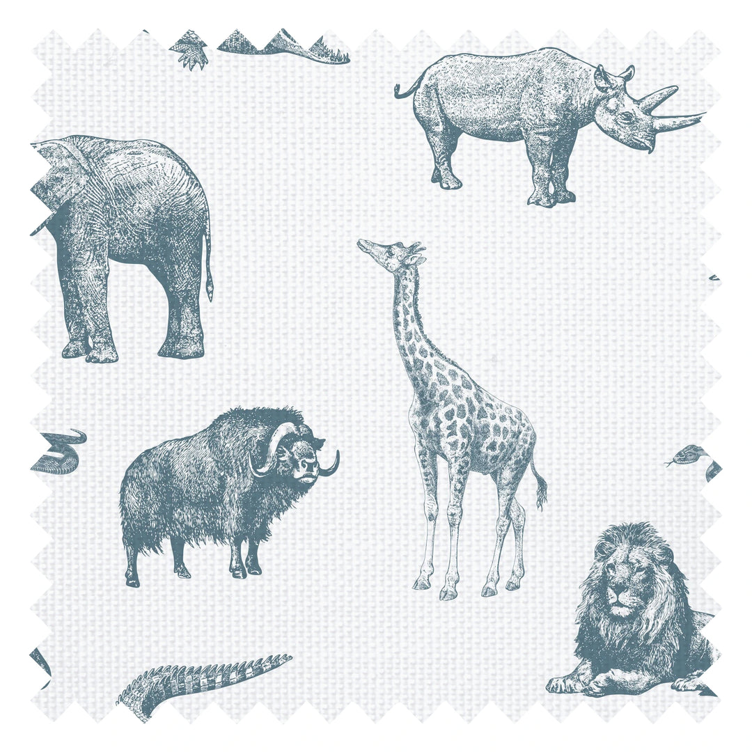 Mufasa Fabric in Ocean Blue