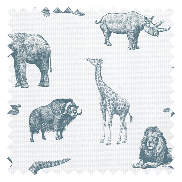 Mufasa Fabric in Ocean Blue