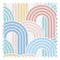 Wave After Wave Fabric in Peach, Bubblegum, Mint and Custard