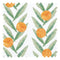 Mexican Sunrise Fabric in Blood Orange