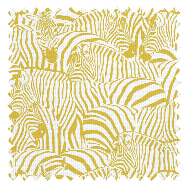 Hide and Seek Fabric in Ochre