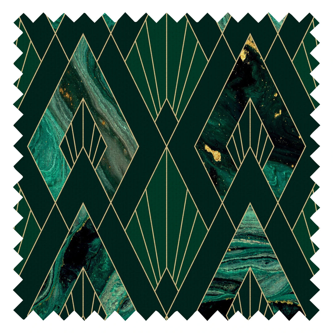 Leonardo Fabric in Green Marble