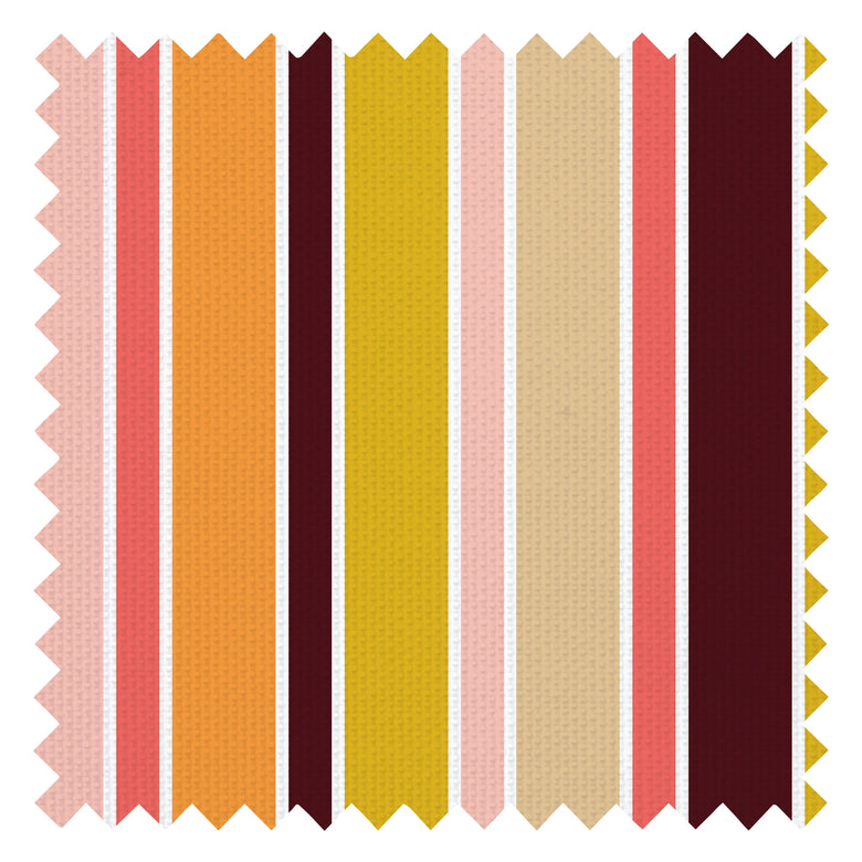 Oh-So-Retro Fabric in Sunset Pink and Sunrise