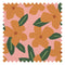 Flower Bomb Fabric in Pink and Orange