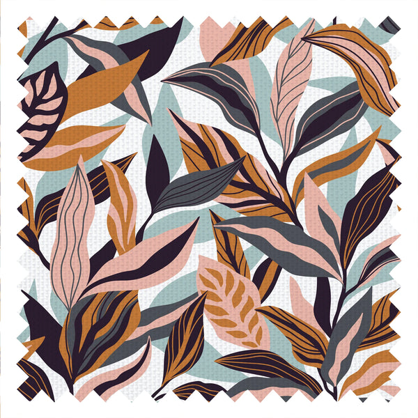 Honolulu Fabric in Seafoam, Peach and Rust