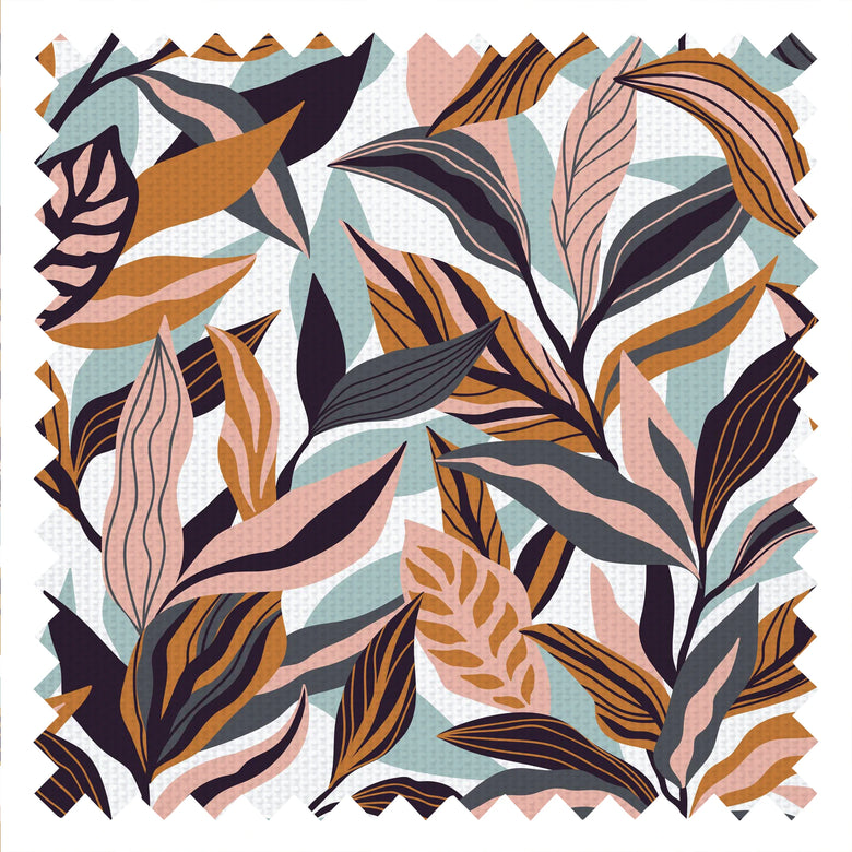 Honolulu Fabric in Seafoam, Peach and Rust