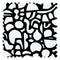 Doodle Fabric in Monochrome