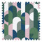 1919 Fabric in Pink and Green