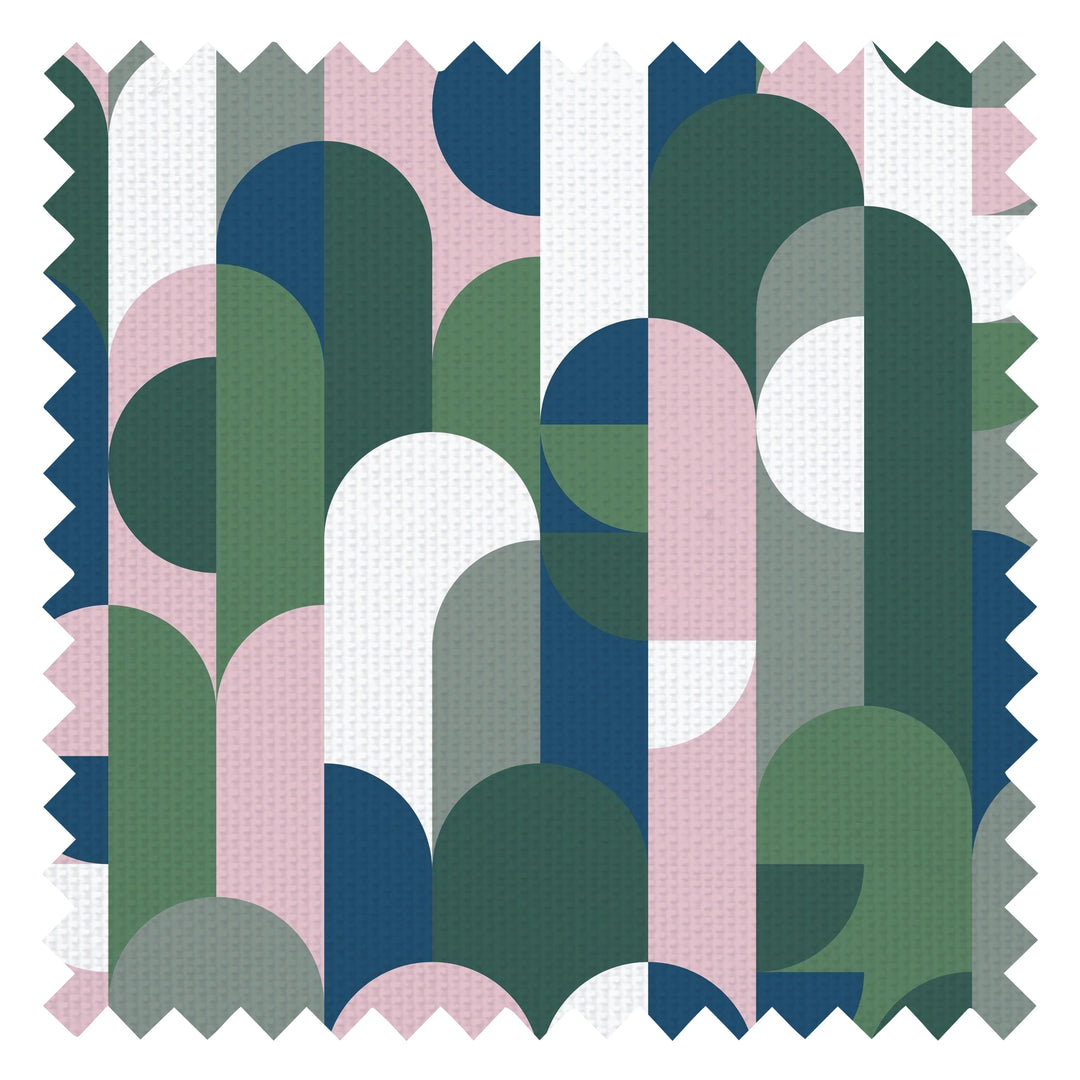 1919 Fabric in Pink and Green